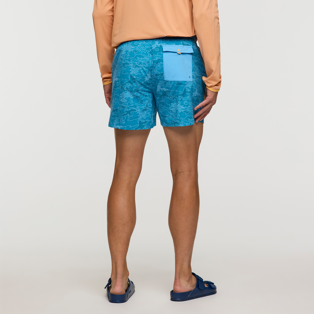 Brinco 5 Inch Short - Print - Men's, Scenic Route Lake, Model Jackson