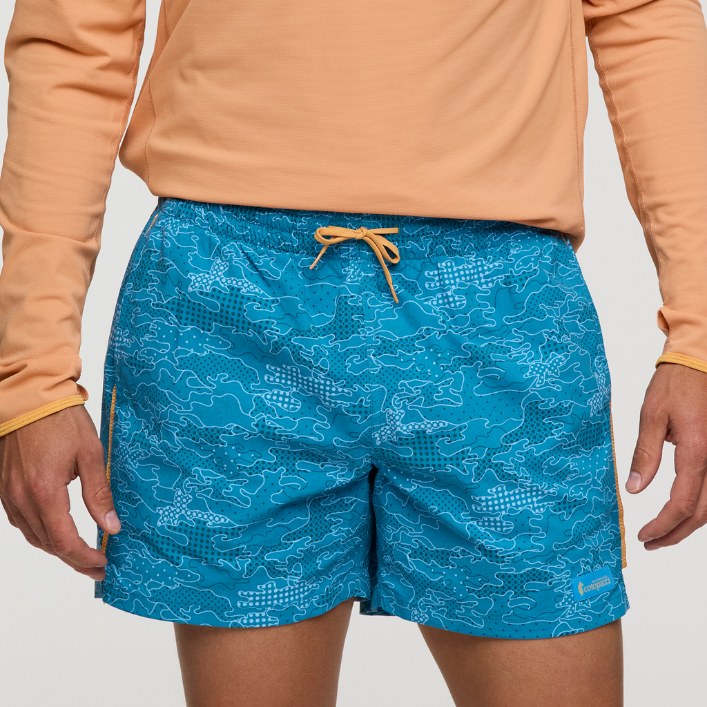 Brinco 5 Inch Short - Print - Men's, Scenic Route Lake, Model Jackson