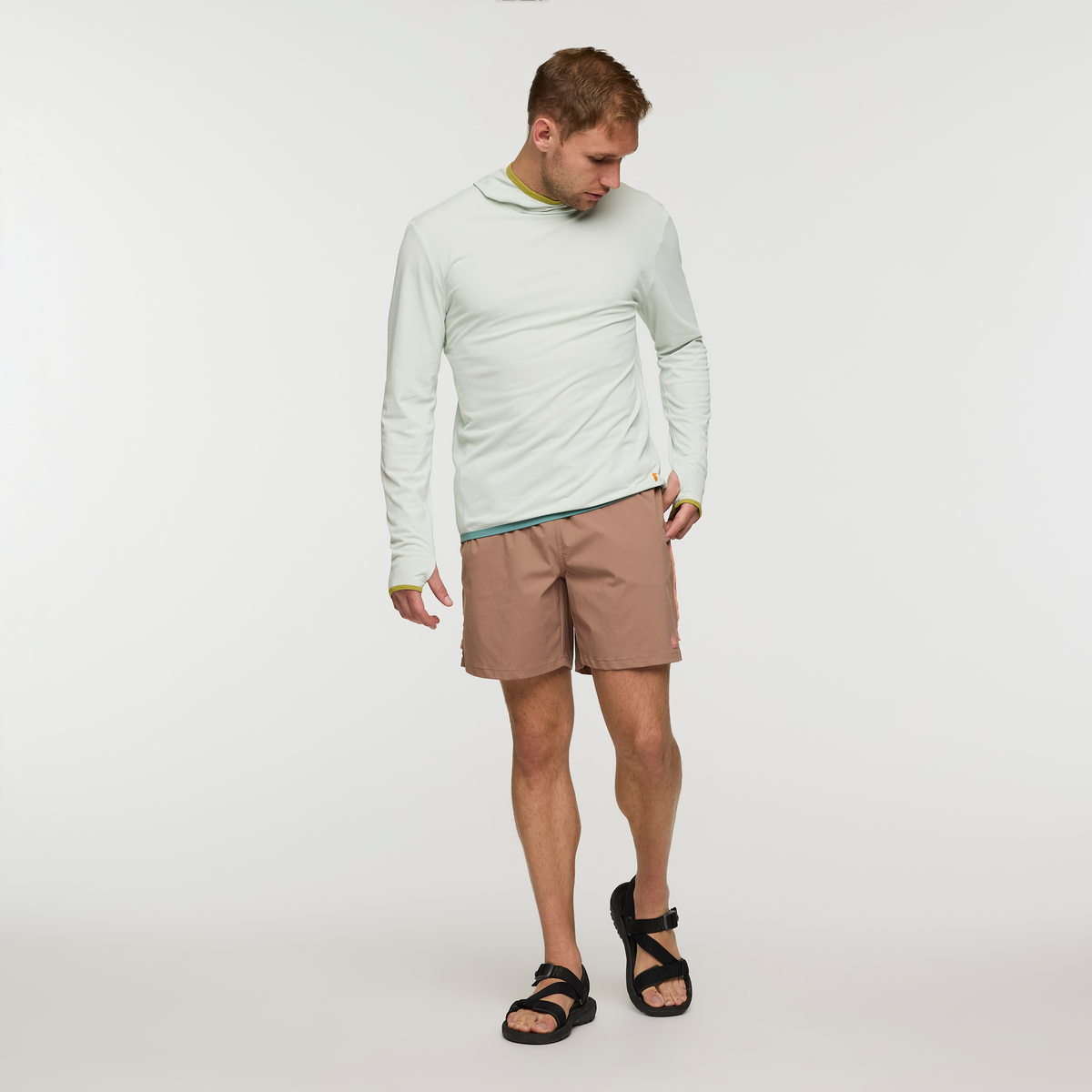 Brinco 7 Inch Short - Solid - Men's, Reishi, Model Maxwell, shoppable