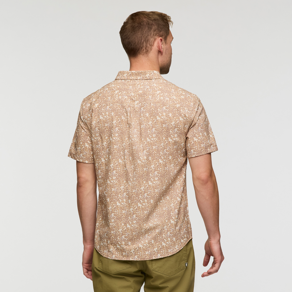 Cambio Button Up - Print - Men's, Seaweed Reishi, Model Maxwell