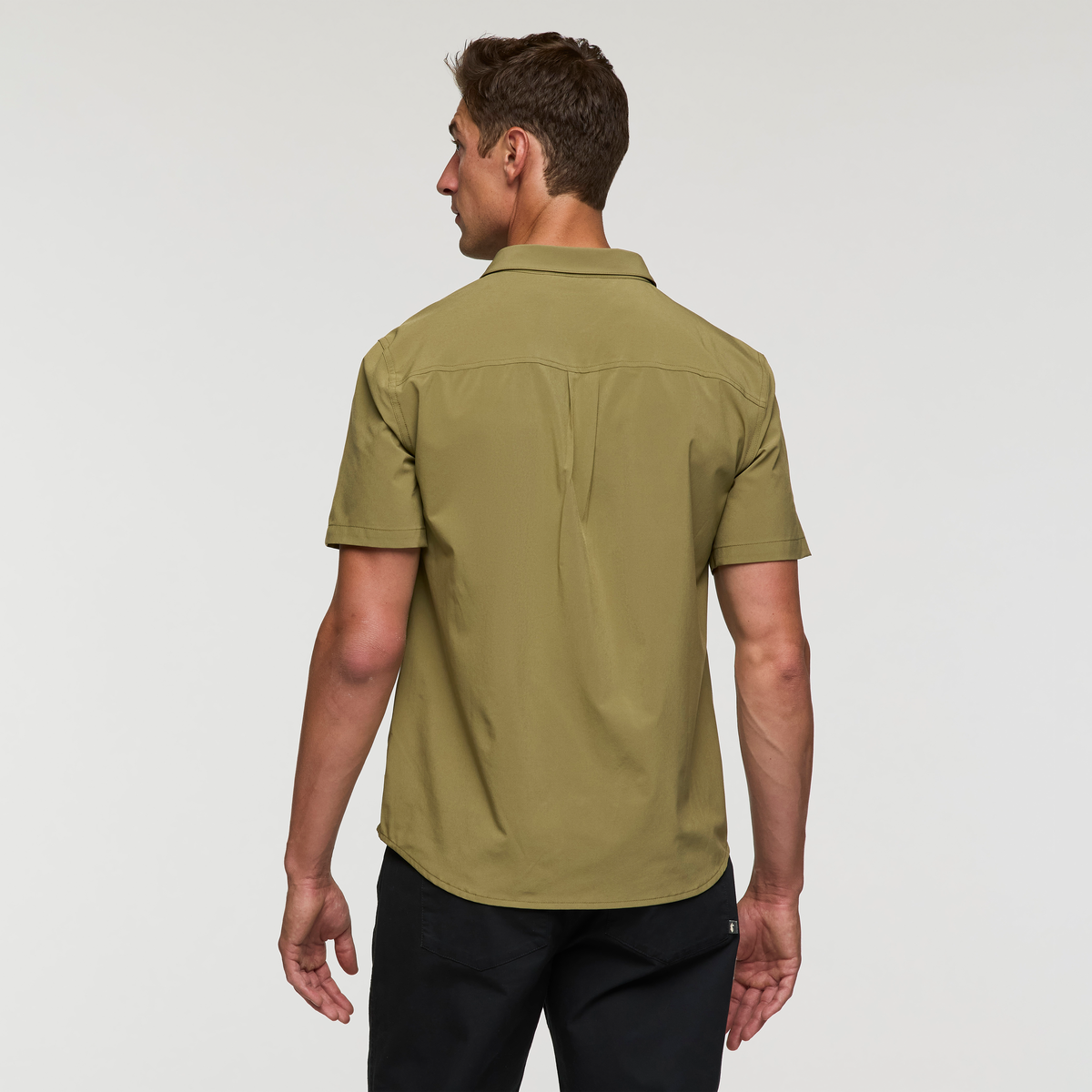 Cambio Button Up Shirt - Men's, Moss, Model Jackson