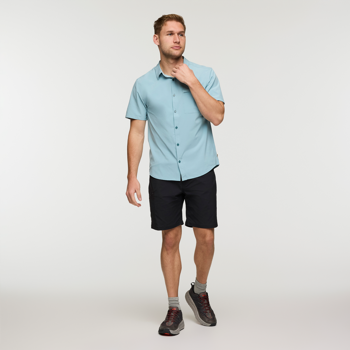 Cambio Button Up Shirt - Men's, Sea Spray, Model Maxwell
