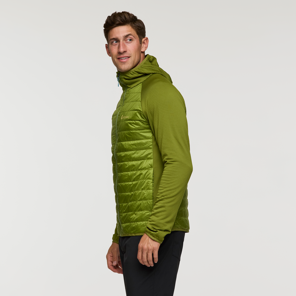 Capa Hybrid Insulated Hooded Jacket - Men's, Cedar, Model Jackson