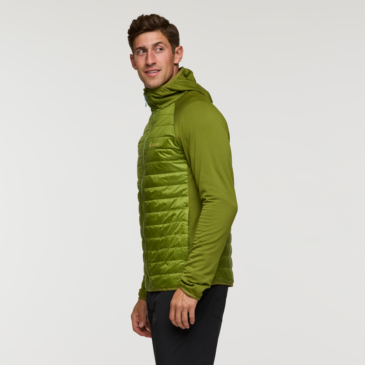 Capa Hybrid Insulated Hooded Jacket - Men's, Cedar, Model Jackson
