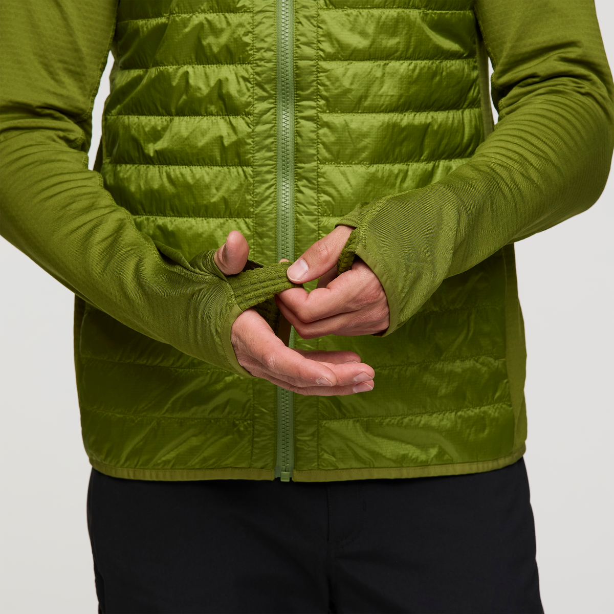 Capa Hybrid Insulated Hooded Jacket - Men's, Cedar, Model Jackson