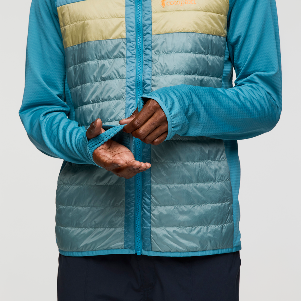 Capa Hybrid Insulated Hooded Jacket - Men's, Drizzle/Bluegrass, Model Nicolas