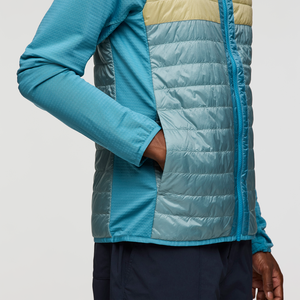 Capa Hybrid Insulated Hooded Jacket - Men's, Drizzle/Bluegrass, Model Nicolas