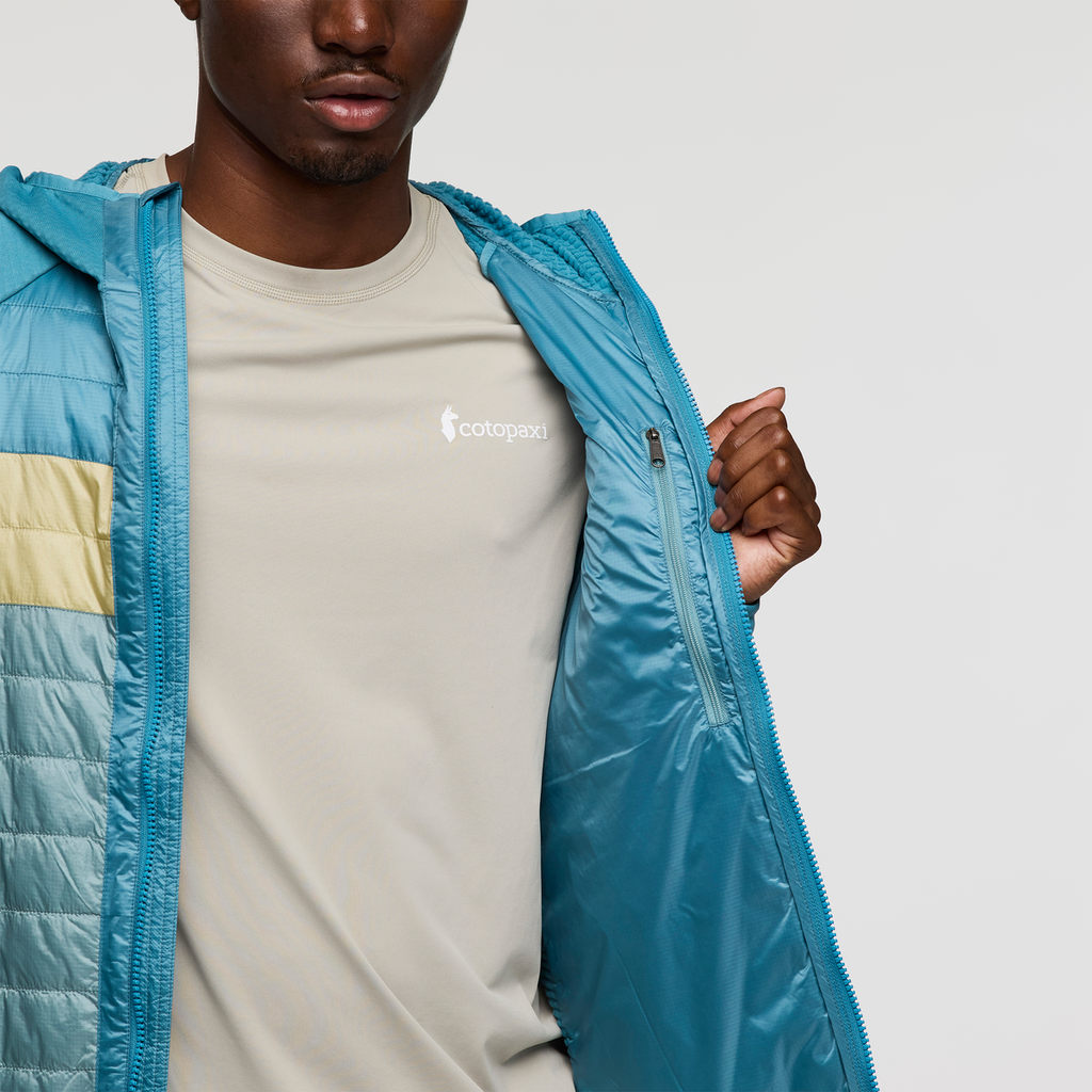 Capa Hybrid Insulated Hooded Jacket - Men's, Drizzle/Bluegrass, Model Nicolas