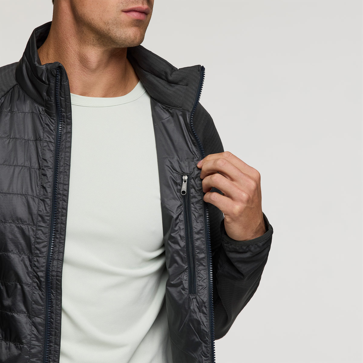 Capa Hybrid Insulated Jacket - Men's, Charcoal, Model Jackson
