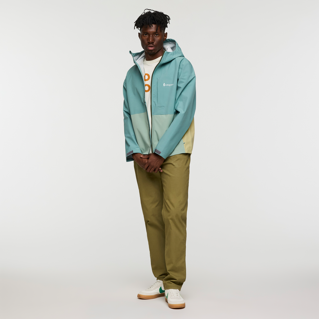 Cielo Rain Jacket - Men's, Bluegrass/Silver Leaf, Model Nicolas, shoppable