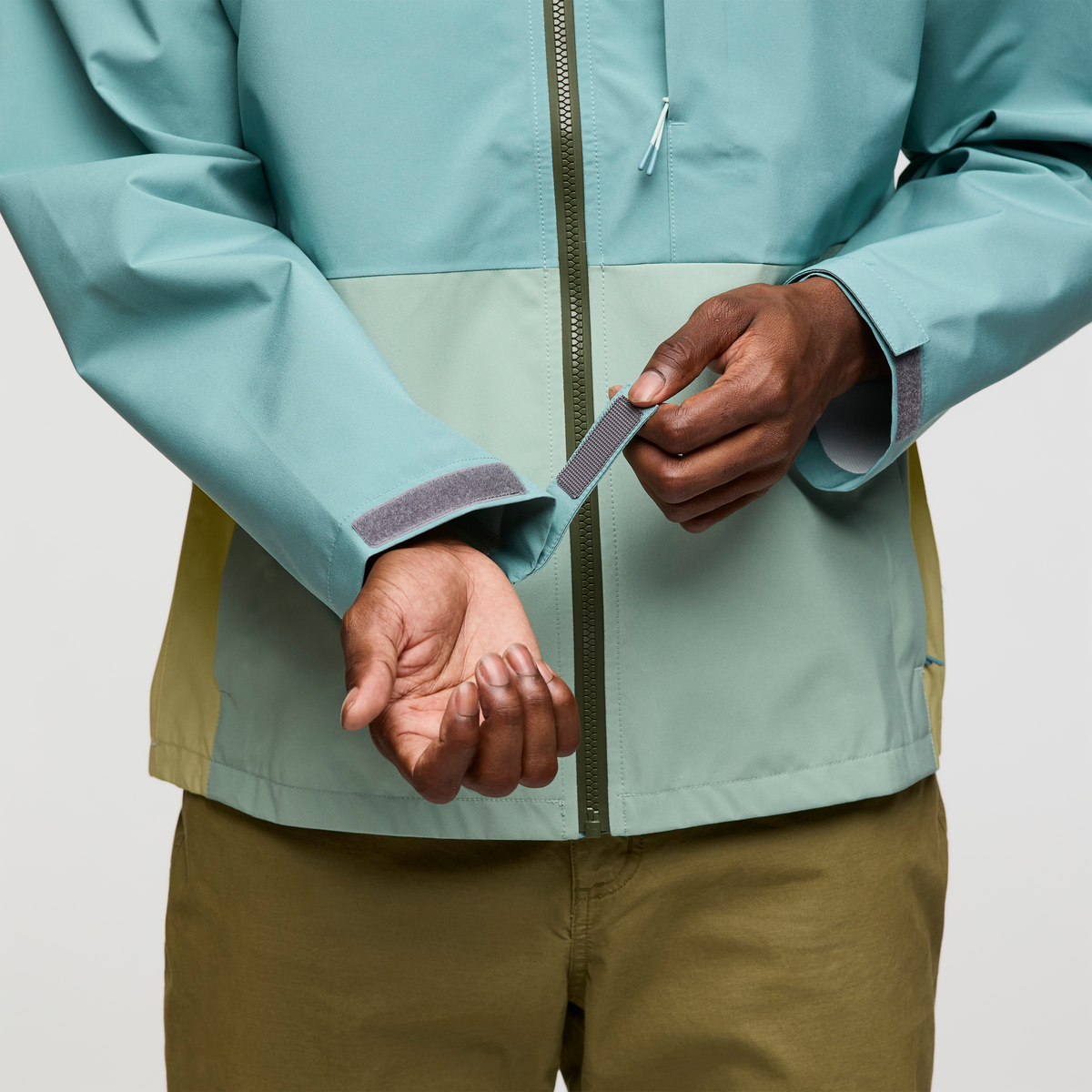 Cielo Rain Jacket - Men's, Bluegrass/Silver Leaf, Model Nicolas