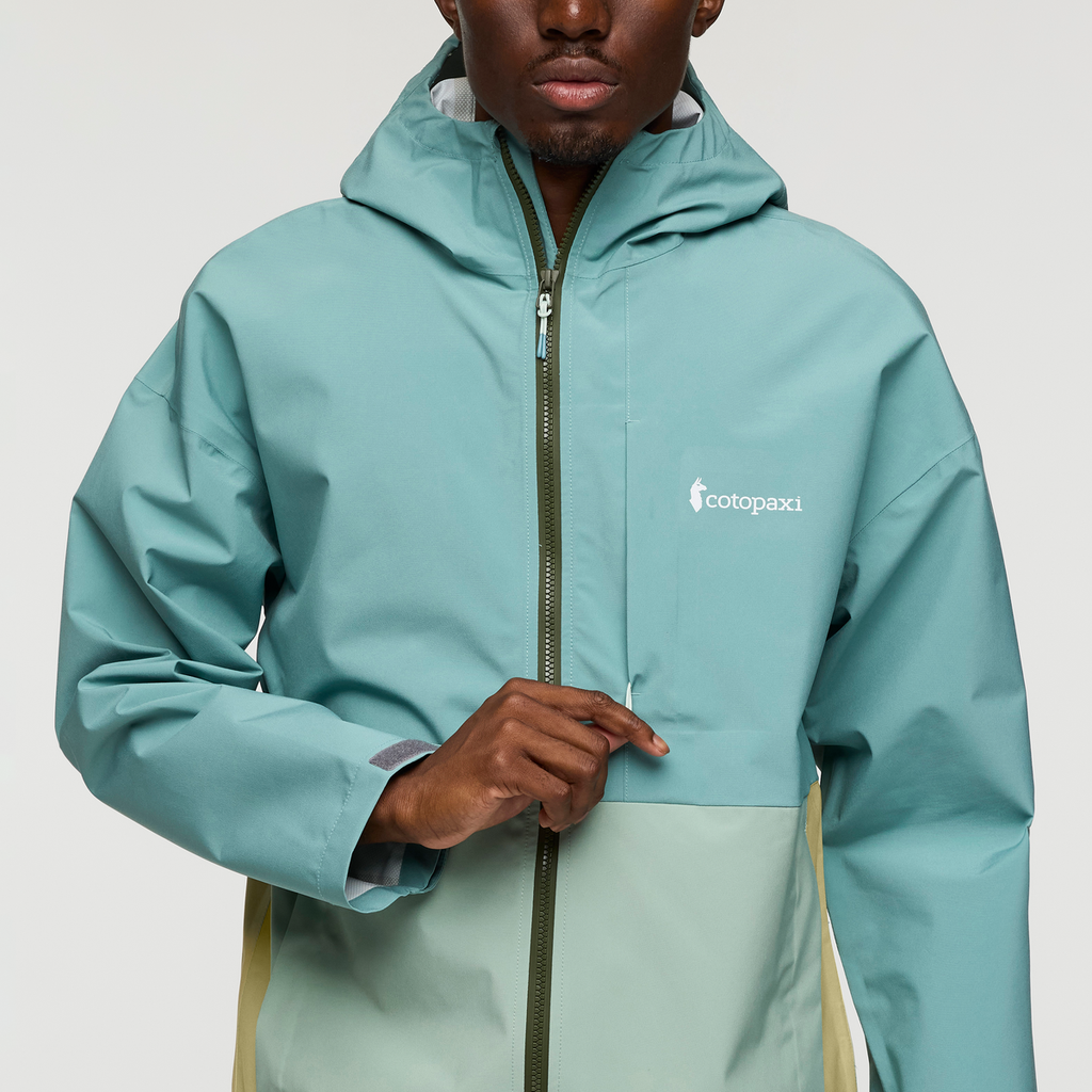 Cielo Rain Jacket - Men's, Bluegrass/Silver Leaf, Model Nicolas