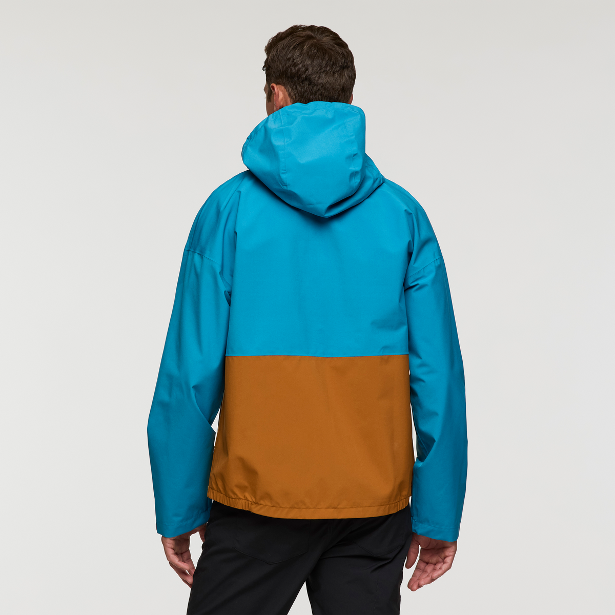 Cielo Rain Jacket - Men's, Lake/Curry, Model Jackson