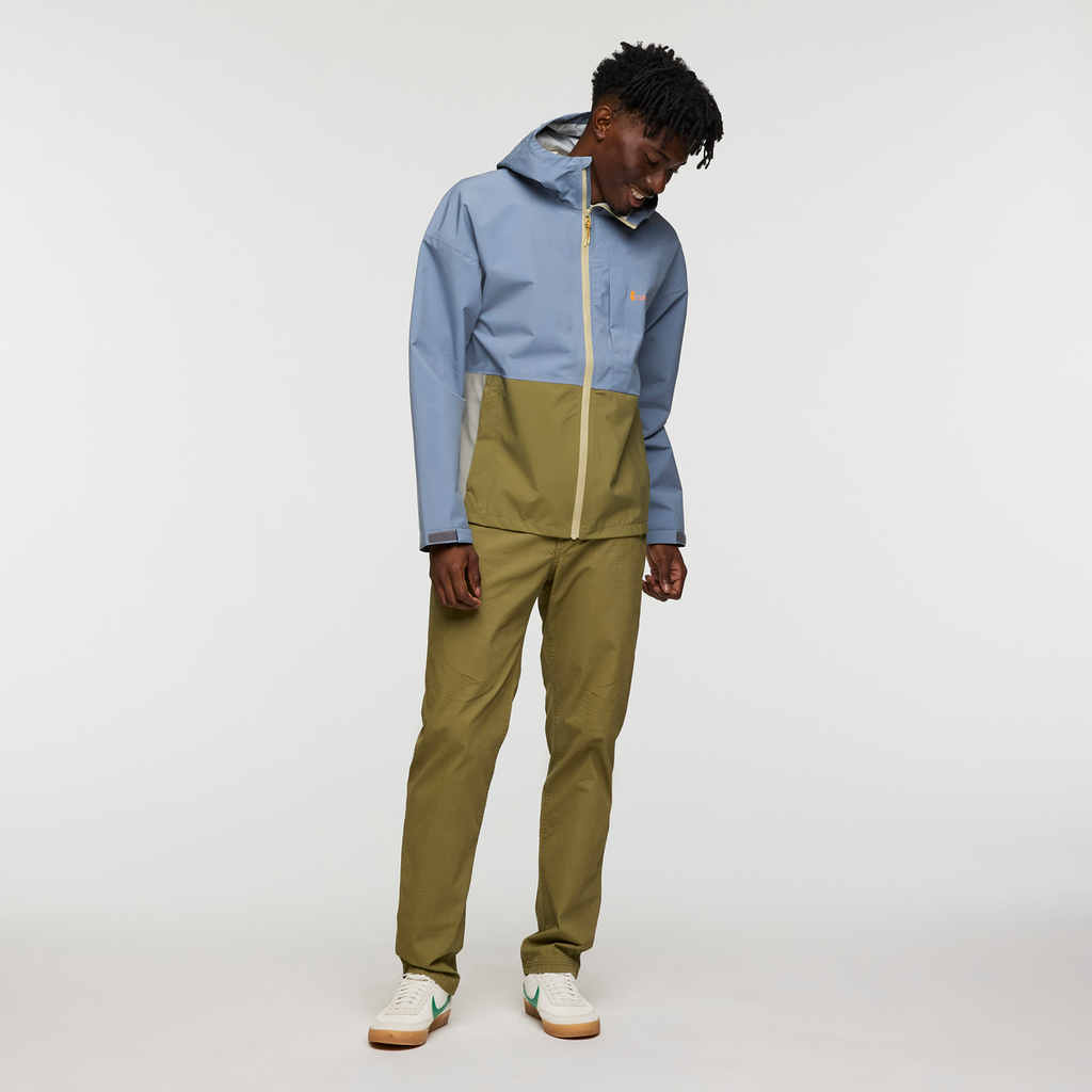 Cielo Rain Jacket - Men's, Tempest/Moss, Model Nicolas, shoppable