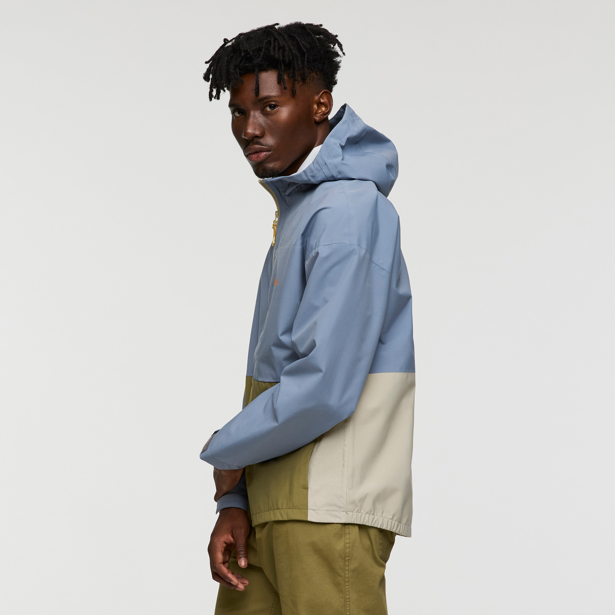 Cielo Rain Jacket - Men's, Tempest/Moss, Model Nicolas