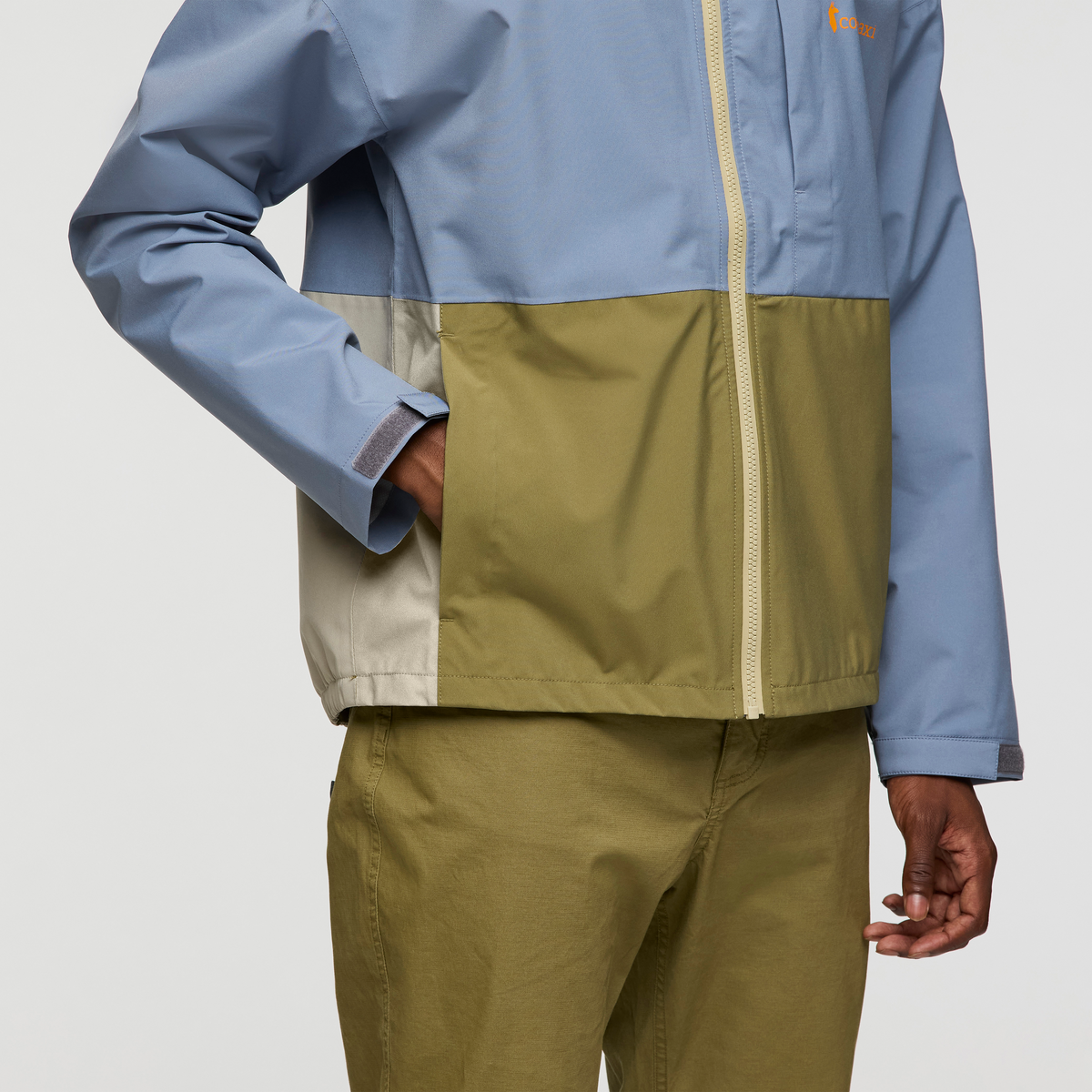 Cielo Rain Jacket - Men's, Tempest/Moss, Model Nicolas
