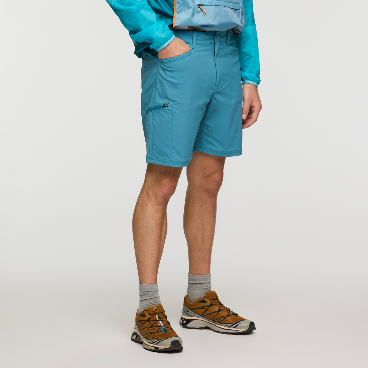 Coraje Tech Short - Men's, Drizzle, Model Maxwell