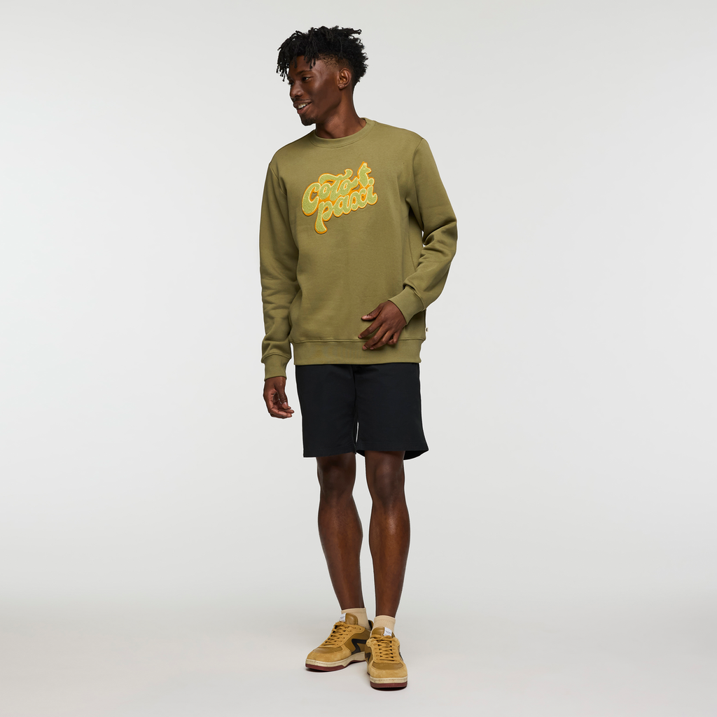 Coto-Patch Crew Sweatshirt - Men's, Moss, Model Nicolas