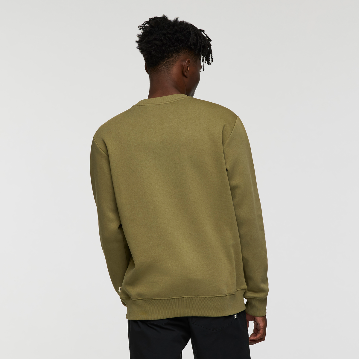 Coto-Patch Crew Sweatshirt - Men's, Moss, Model Nicolas