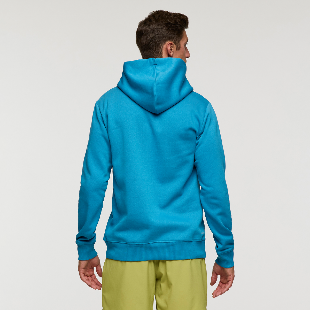 Cotopaxi Llama Pullover Hoodie - Men's, Lake, Model Jackson