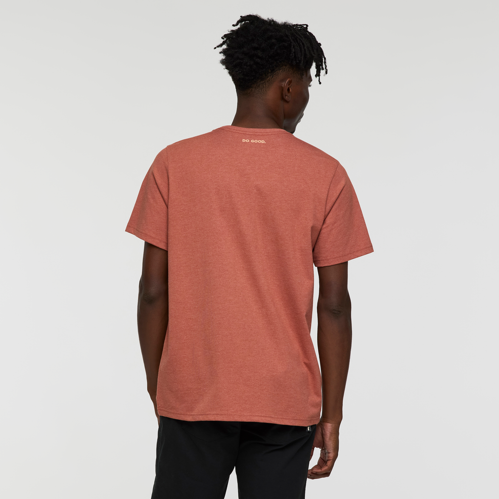 Cotopaxi Llama T-Shirt - Men's, Faded Brick, Model Nicolas