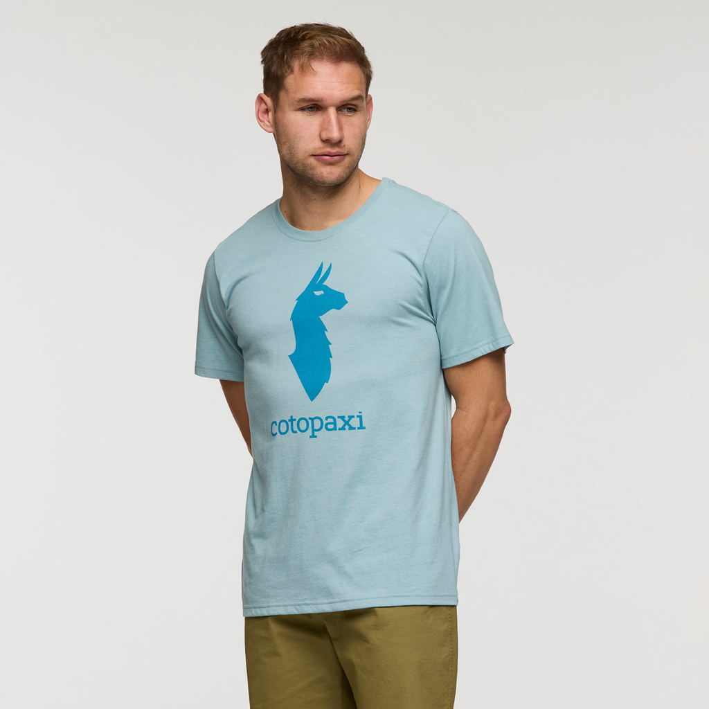 Cotopaxi Llama T-Shirt - Men's, Sea Spray, Model Maxwell