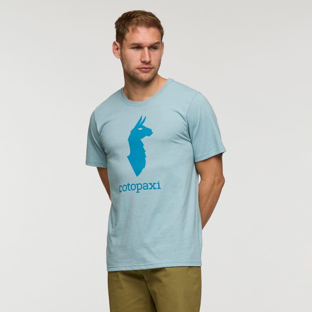 Cotopaxi Llama T-Shirt - Men's, Sea Spray, Model Maxwell