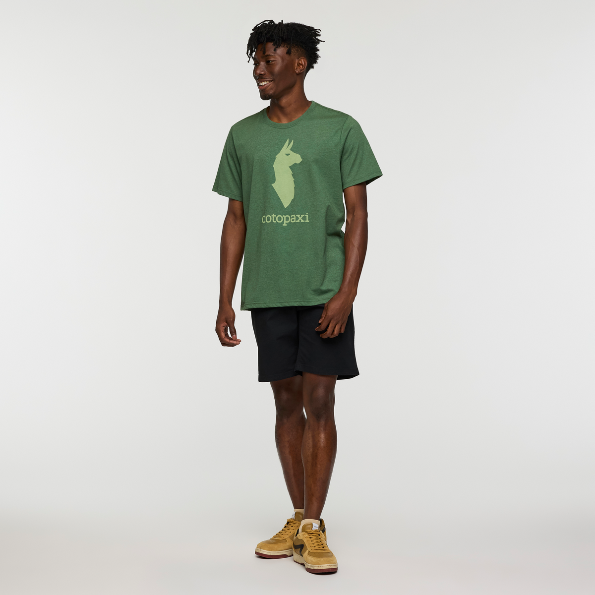 Cotopaxi Llama T-Shirt - Men's, Vine, Model Nicolas