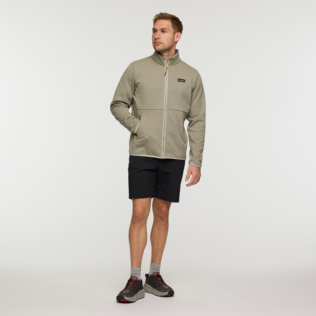 Envo Fleece Full-Zip Jacket - Men's, Heather Pebble, Model Maxwell