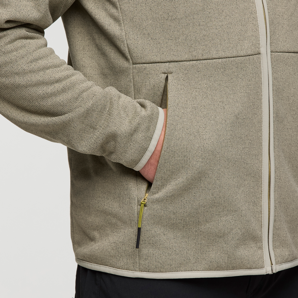 Envo Fleece Full-Zip Jacket - Men's, Heather Pebble, Model Maxwell