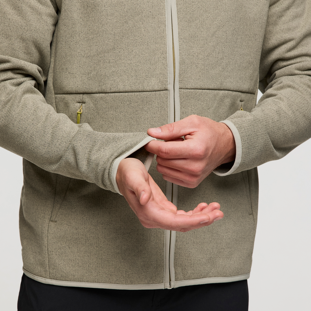 Envo Fleece Full-Zip Jacket - Men's, Heather Pebble, Model Maxwell