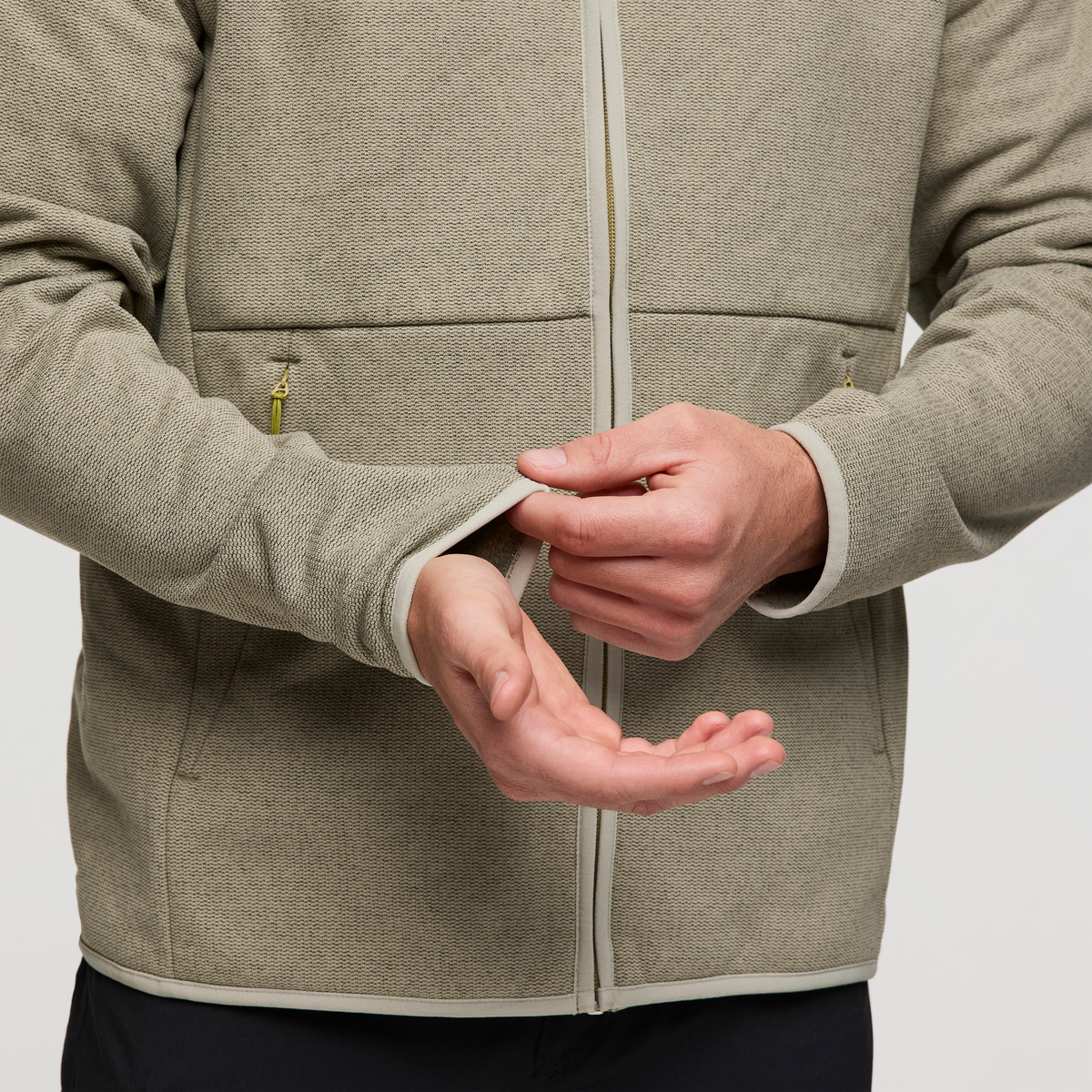 Envo Fleece Full-Zip Jacket - Men's, Heather Pebble, Model Maxwell