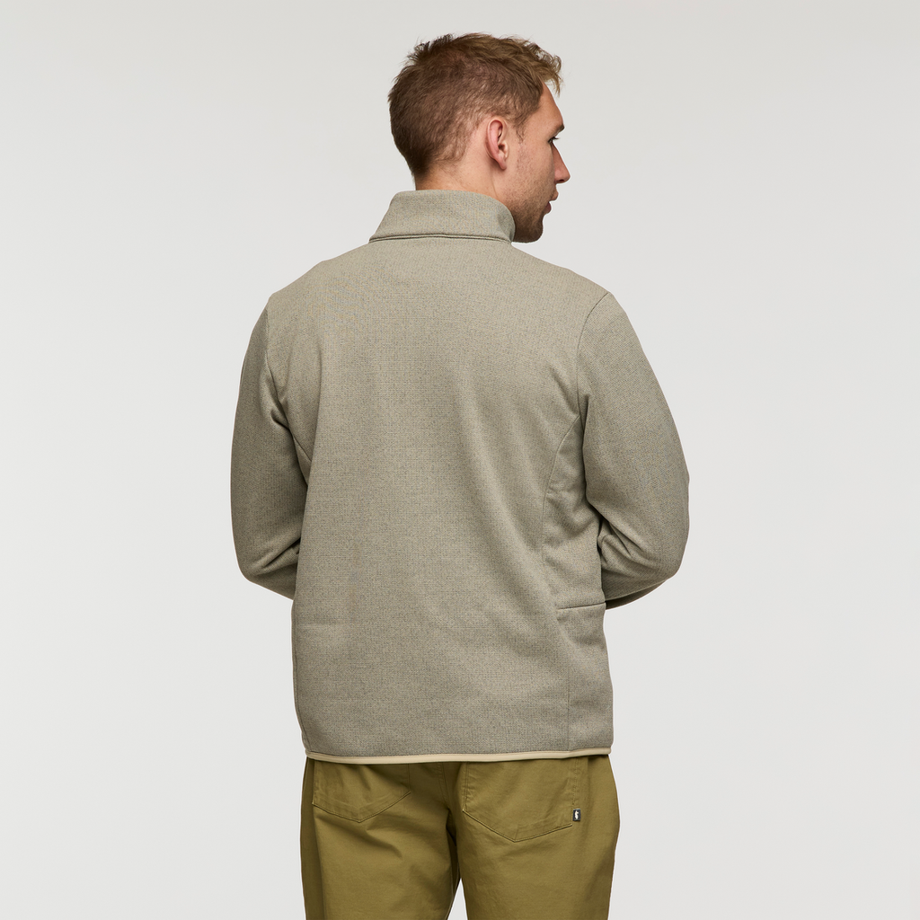 Envo Fleece Quarter-Zip Pullover - Men's, Heather Pebble, Model Maxwell