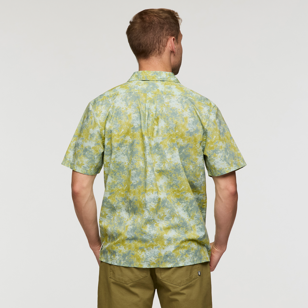 Estival Button Up Shirt - Print - Men's, Galactic Lemongrass, Model Maxwell