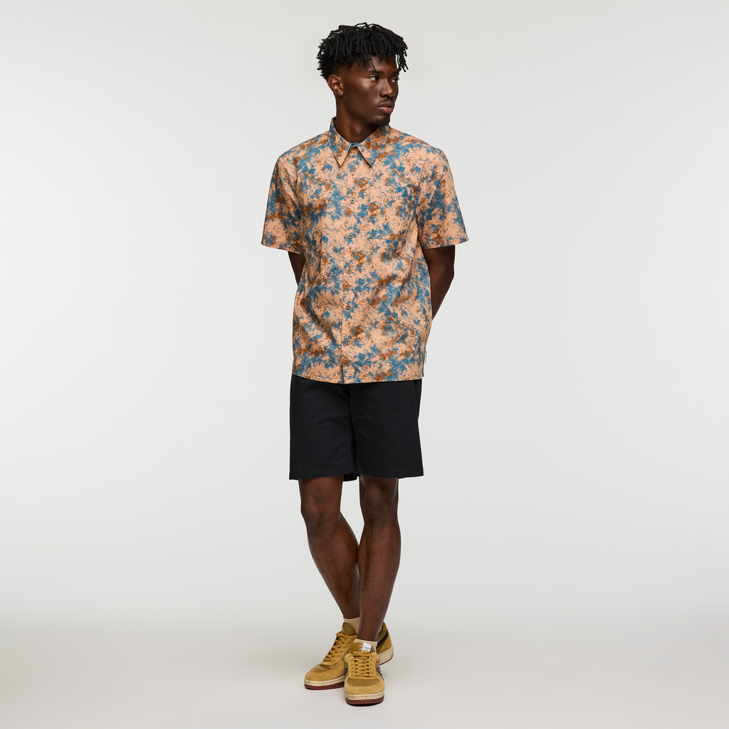 Estival Button Up Shirt - Print - Men's, Galactic Drizzle, Model Nicolas