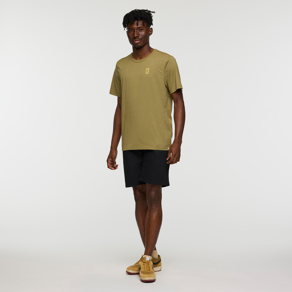 Gear For Good Stripes T-Shirt - Men's, Moss, Model Nicolas