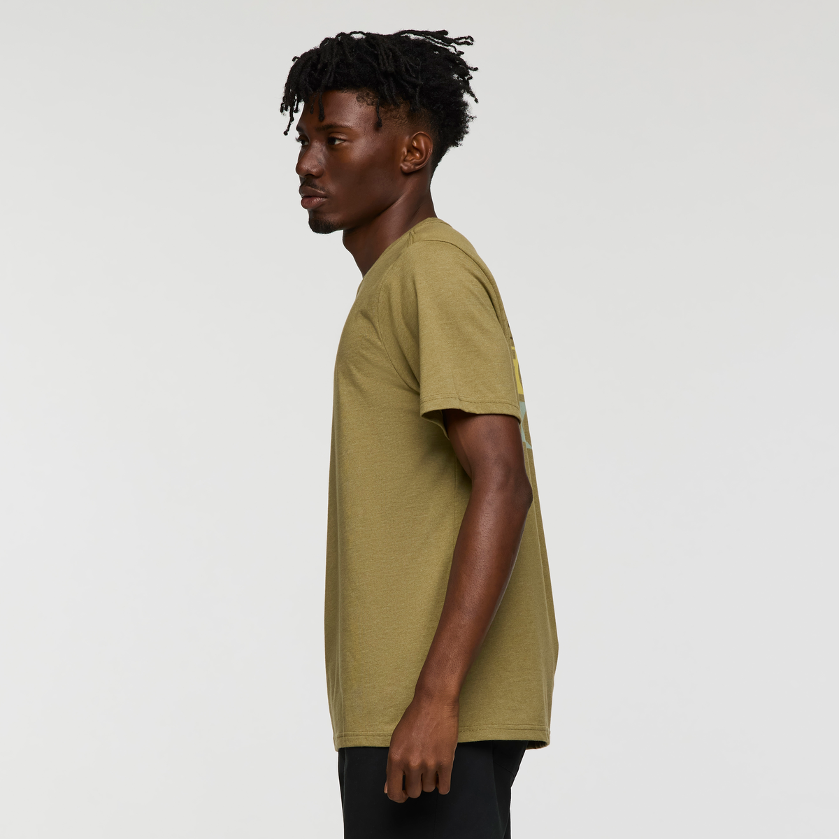 Gear For Good Stripes T-Shirt - Men's, Moss, Model Nicolas