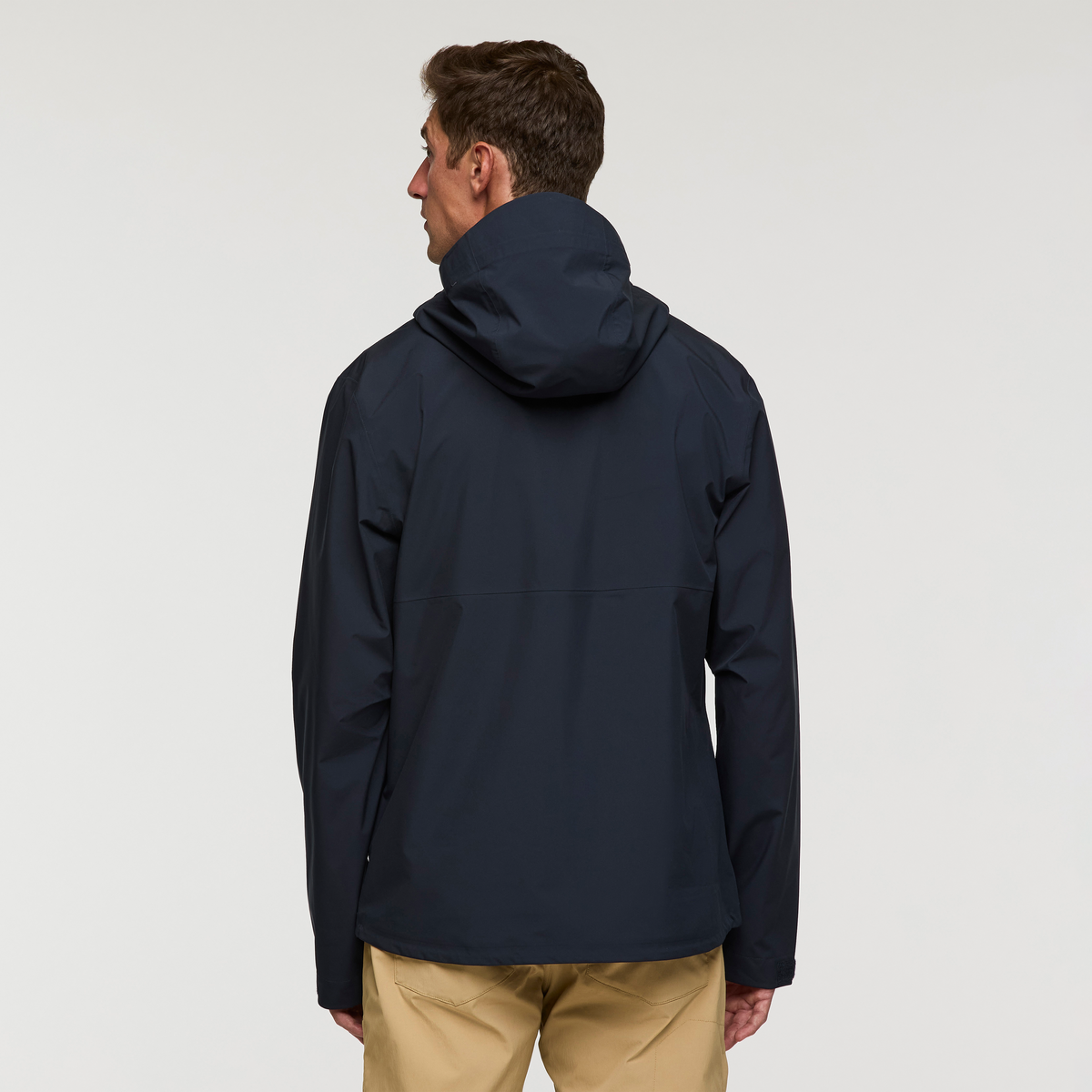 Impermeo 3L Hooded Shell Jacket - Men's, Carbon, Model Jackson