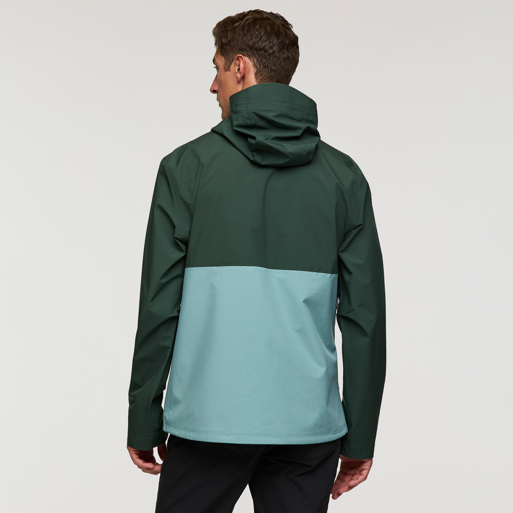 Impermeo 3L Hooded Shell Jacket - Men's, Cargo/Bluegrass, Model Jackson
