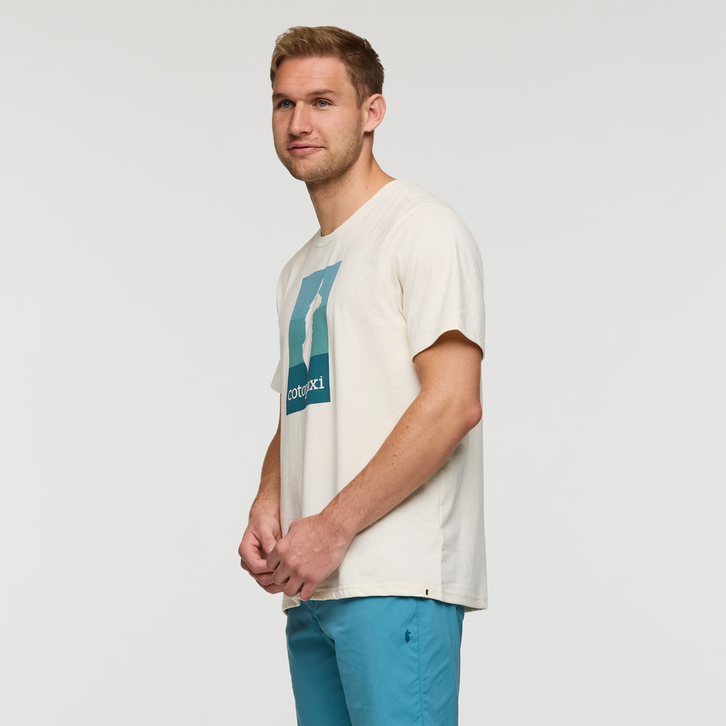 Llama Block T-Shirt - Men's, Bone, Model Maxwell