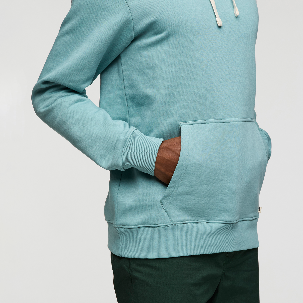Llama Patch Pullover Hoodie - Men's, Bluegrass, Model Nicolas