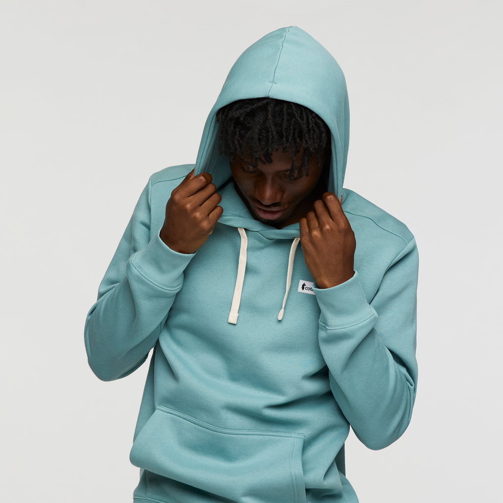 Llama Patch Pullover Hoodie - Men's, Bluegrass, Model Nicolas