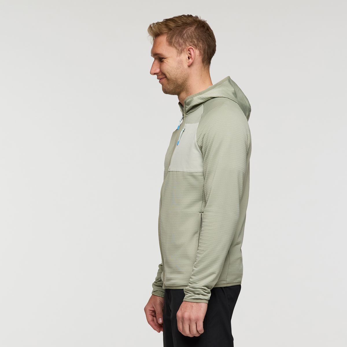 Otero Fleece Full-Zip Hooded Jacket - Men's, Brush, Model Maxwell