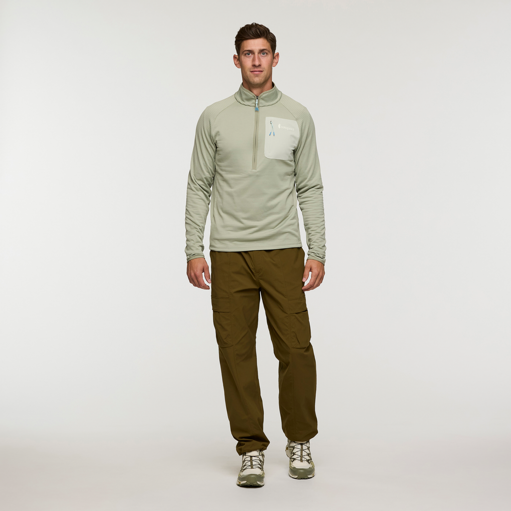 Otero Fleece Half-Zip Pullover - Men's, Brush, Model Jackson