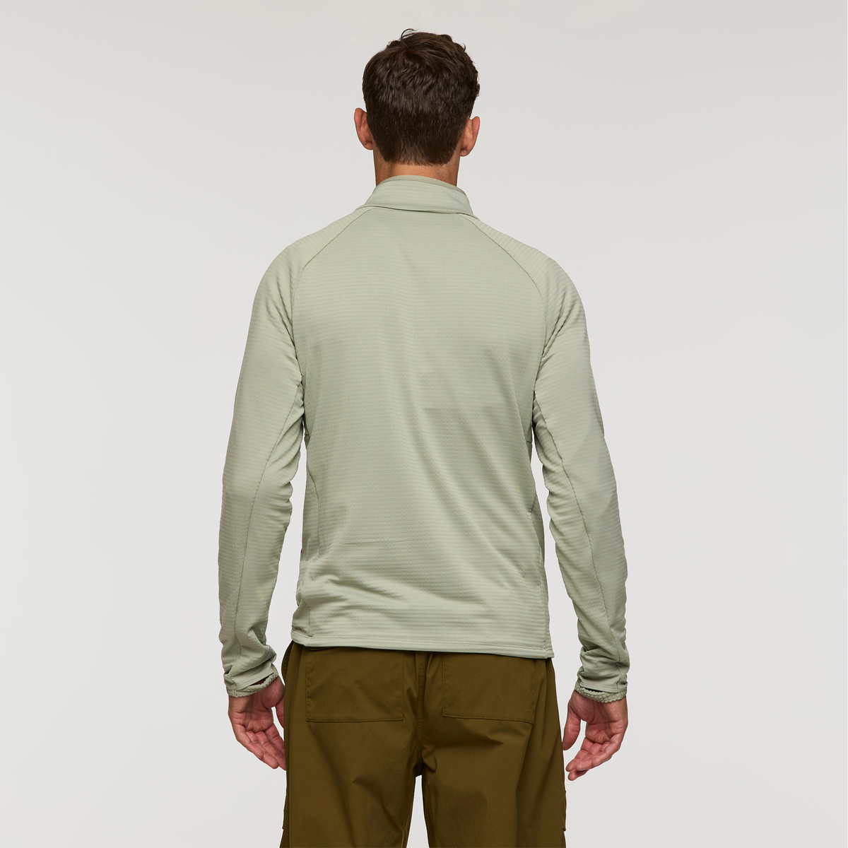 Otero Fleece Half-Zip Pullover - Men's, Brush, Model Jackson
