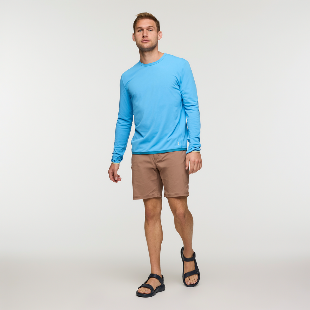 Sombra Long-Sleeve Sun Shirt, Island, Model Maxwell, shoppable