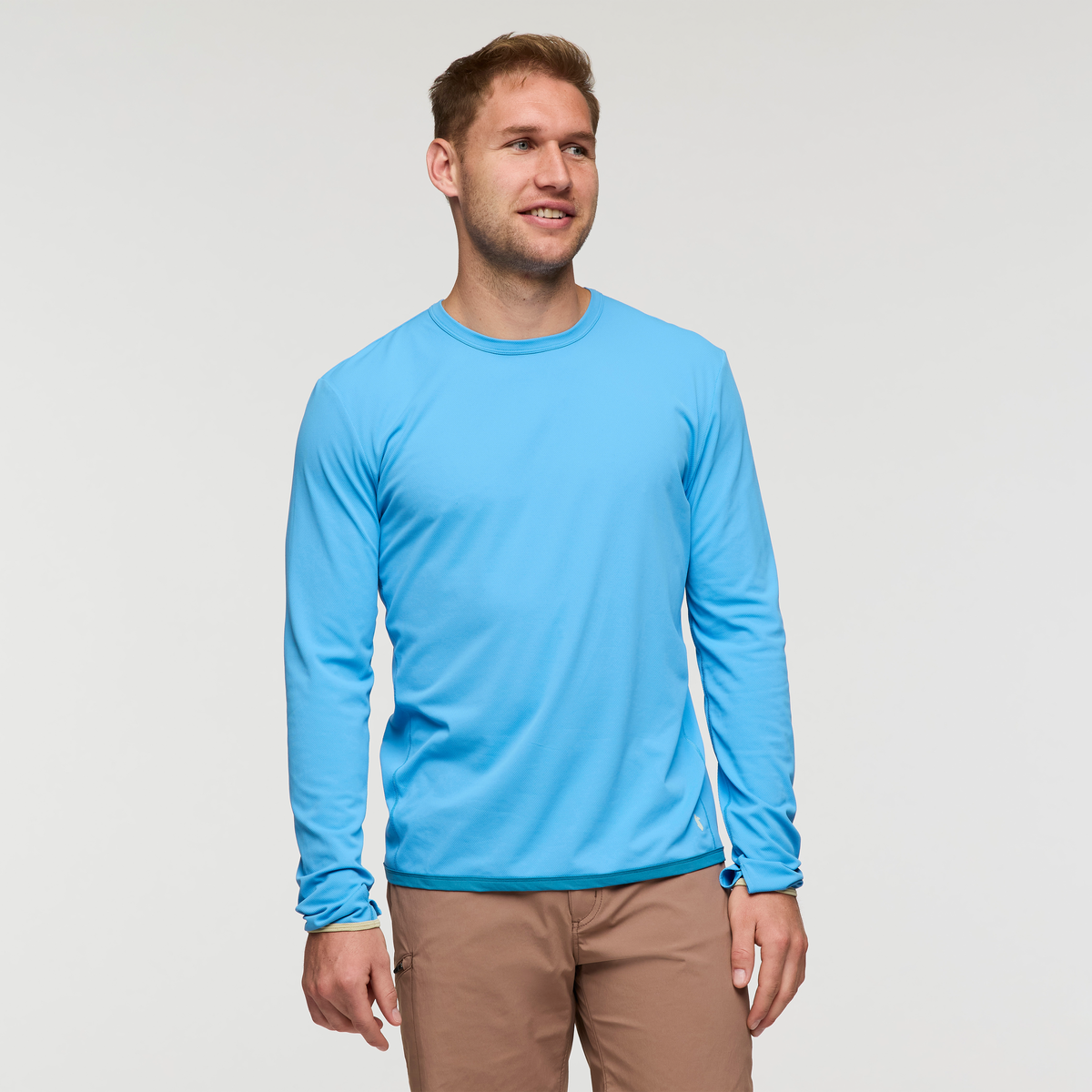 Sombra Long-Sleeve Sun Shirt, Island, Model Maxwell