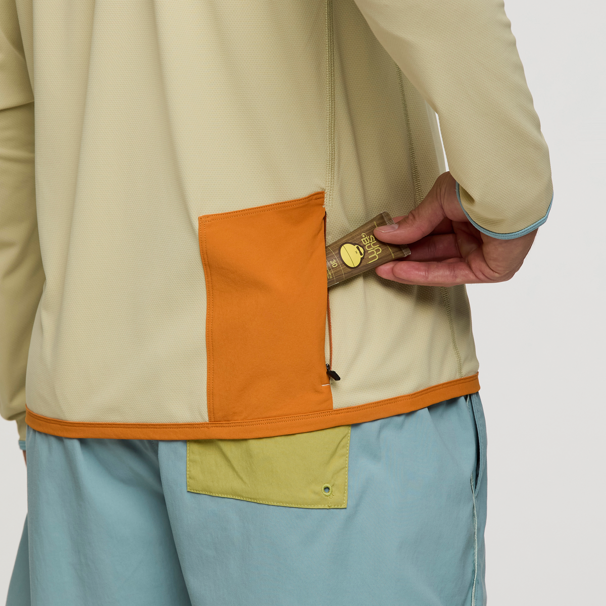 Sombra Sun Hoodie - Men's, Grain, Model Jackson