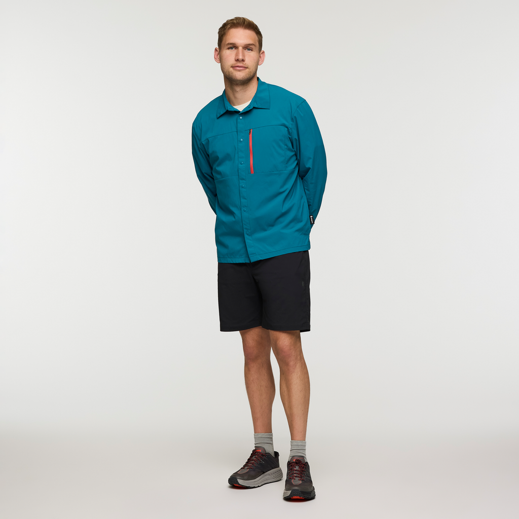 Sumaco Long-Sleeve Shirt - Men's, Waterfall, Model Maxwell