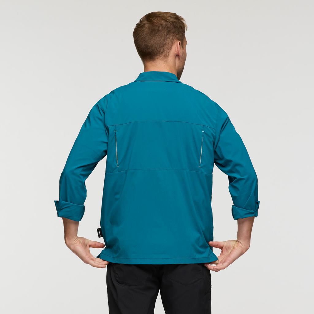 Sumaco Long-Sleeve Shirt - Men's, Waterfall, Model Maxwell